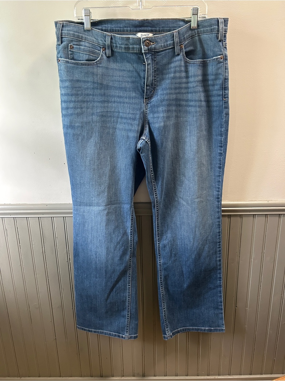 Duluth Trading Co Women's Light Blue Boot Cut Jeans